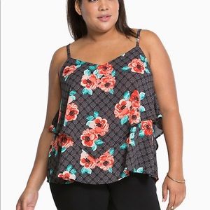 Torrid Floral Criss Cross Cami-Sale Price